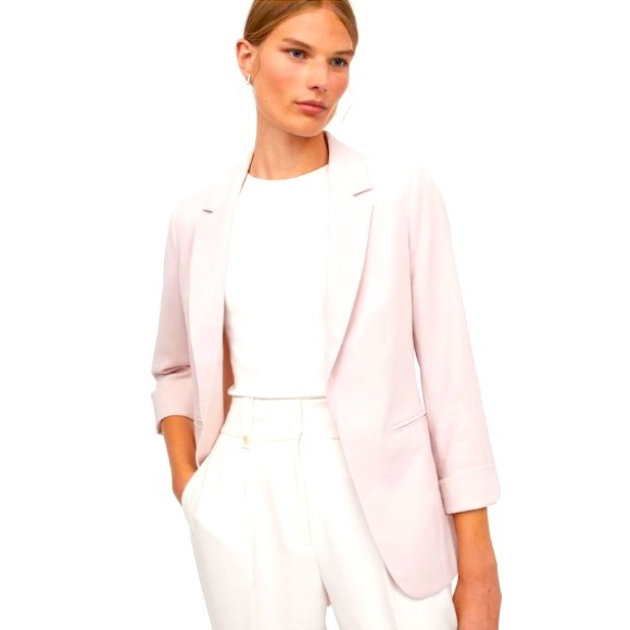 H&M Jackets & Blazers - H&M Pale Pink Fitted Blazer